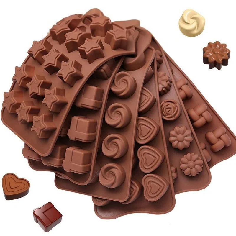 Silicone Chocolate Molds – Non-Stick Candy & Cake Making Molds for Kids & Adults