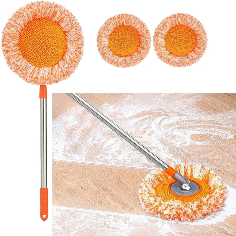 Sunflower Shape Cleaning Mop | 360° Rotating Extendable Microfiber | For Walls, Floors, Bathroom, Windows