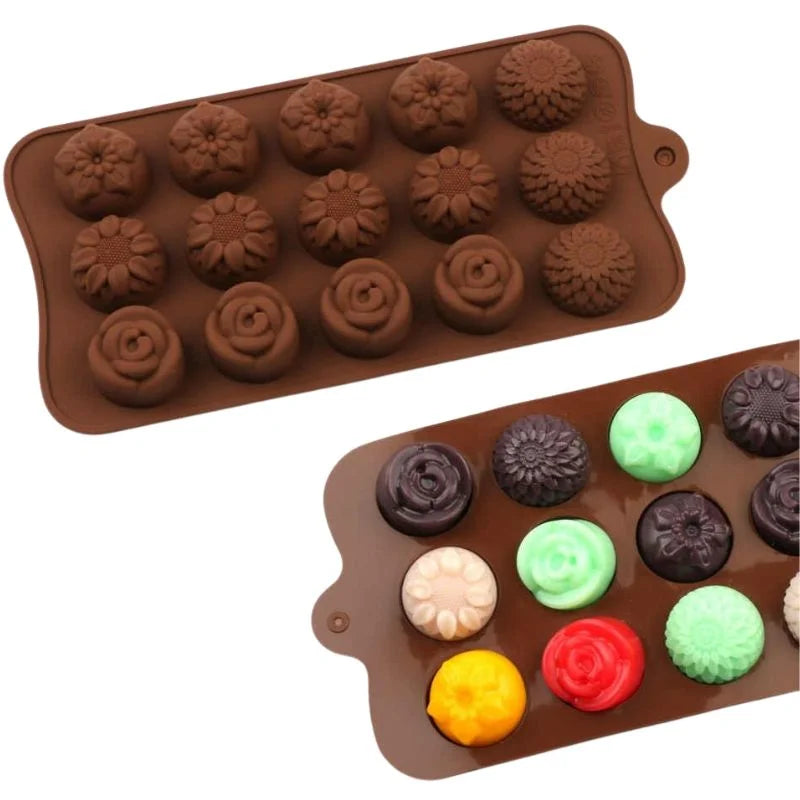 Silicone Chocolate Molds – Non-Stick Candy & Cake Making Molds for Kids & Adults