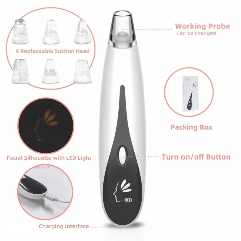 Rechargeable Blackhead Remover Vacuum Cleaner | Model FPLS-001